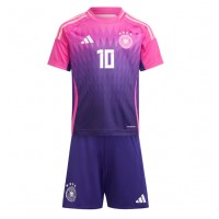 Camisa de Futebol Alemanha Jamal Musiala #10 Equipamento Secundário Infantil Europeu 2024 Manga Curta (+ Calças curtas)